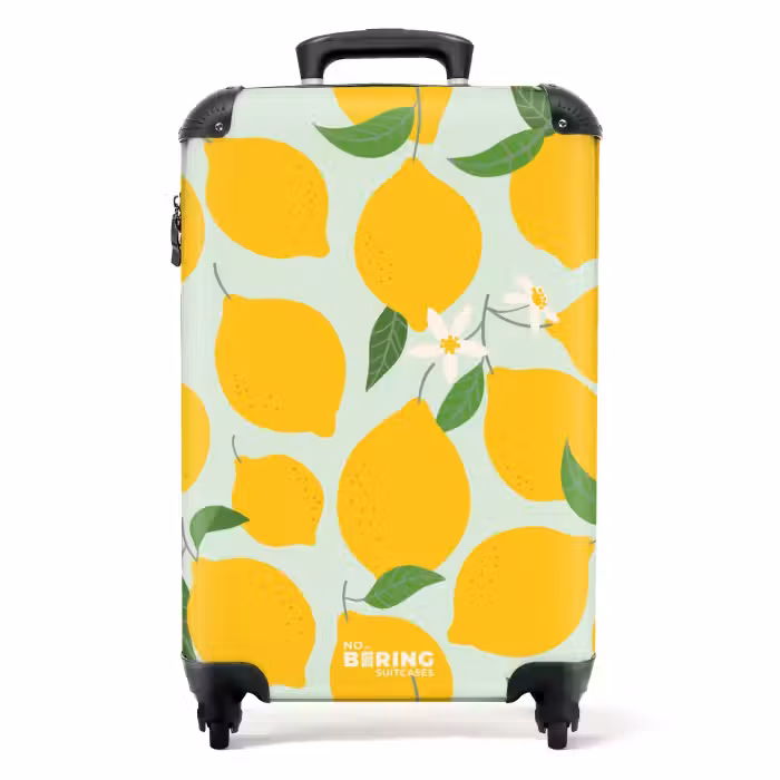 Koffer - Pastel fruit - Citroenen