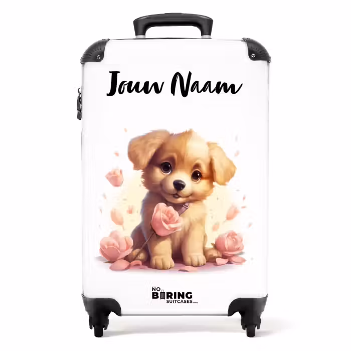 Koffer met naam - Popke puppy