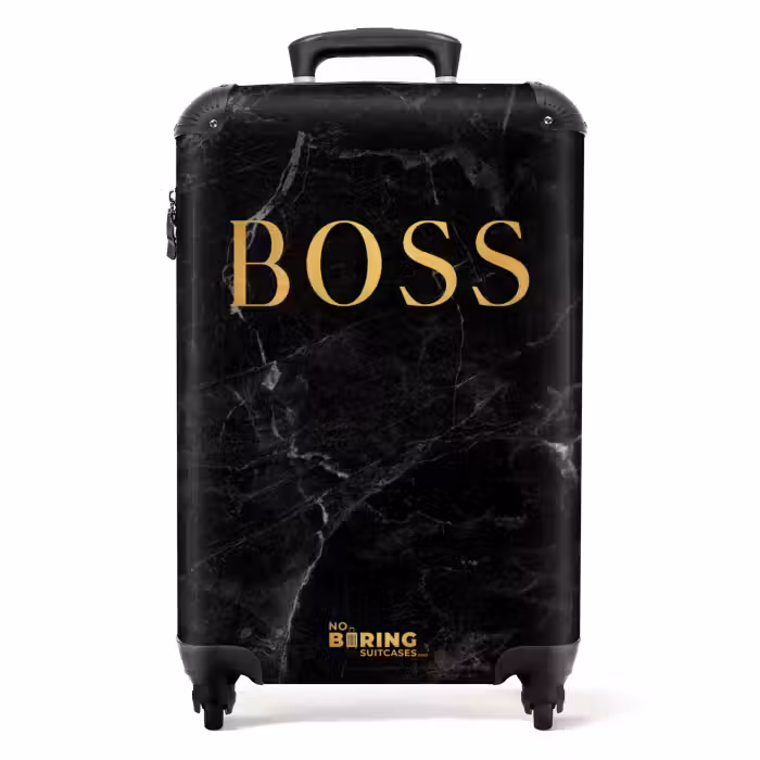 Koffer - Quotes - Boss - Marmer look - Goud - Zwart