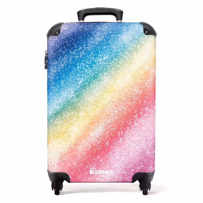Koffer - Kinderkoffer - Regenboog sparkle