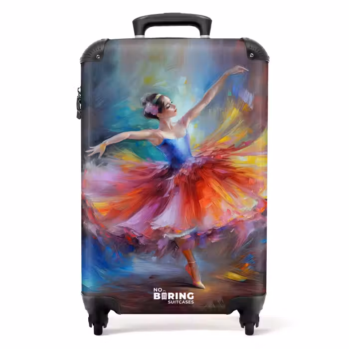 Koffer - Schilderij - Olieverf - Dans - Ballerina