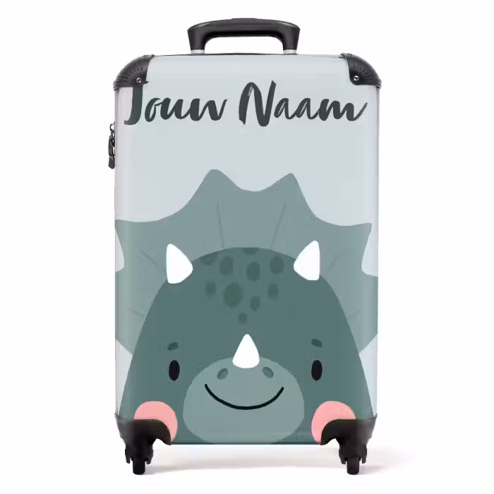 Koffer met naam - Tigo triceratops