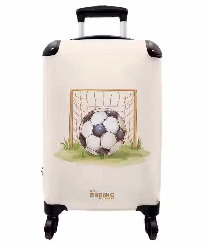 Koffer - Voetbal in een goal