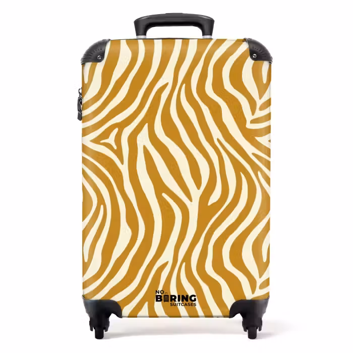 Koffer - Zebra - Klassiek - Oker - Geel