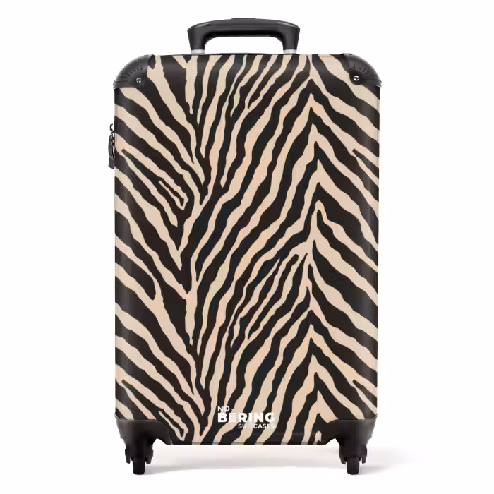 Koffer - Zebra - Klassiek - Zwart