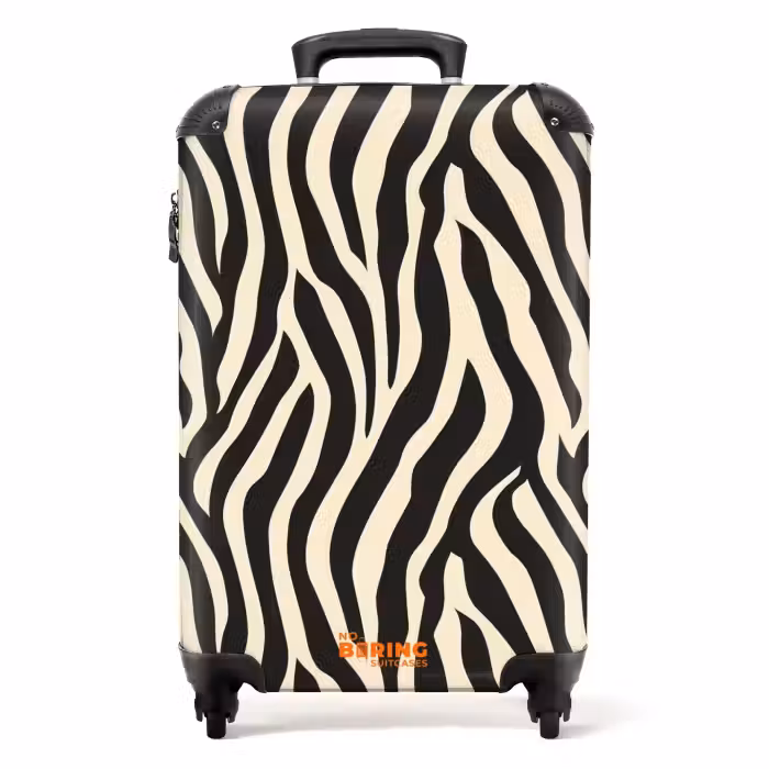 Koffer - Zebra - Print - Klassiek - Zwart