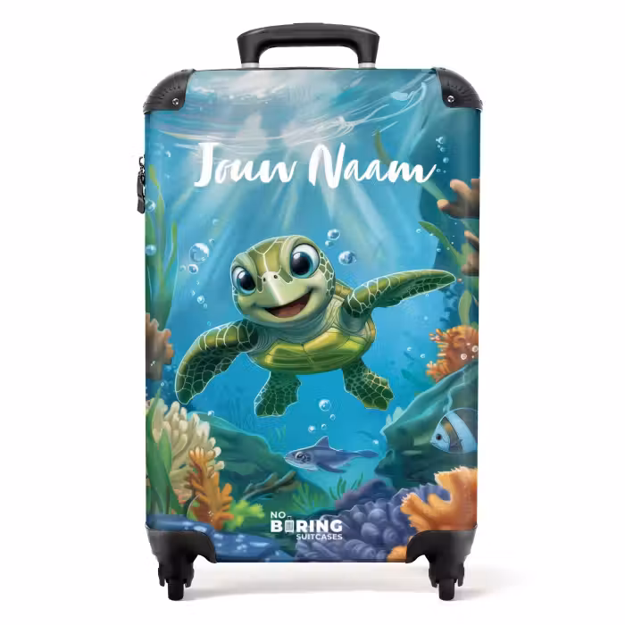 Koffer met naam - Zippy Zeeschildpad