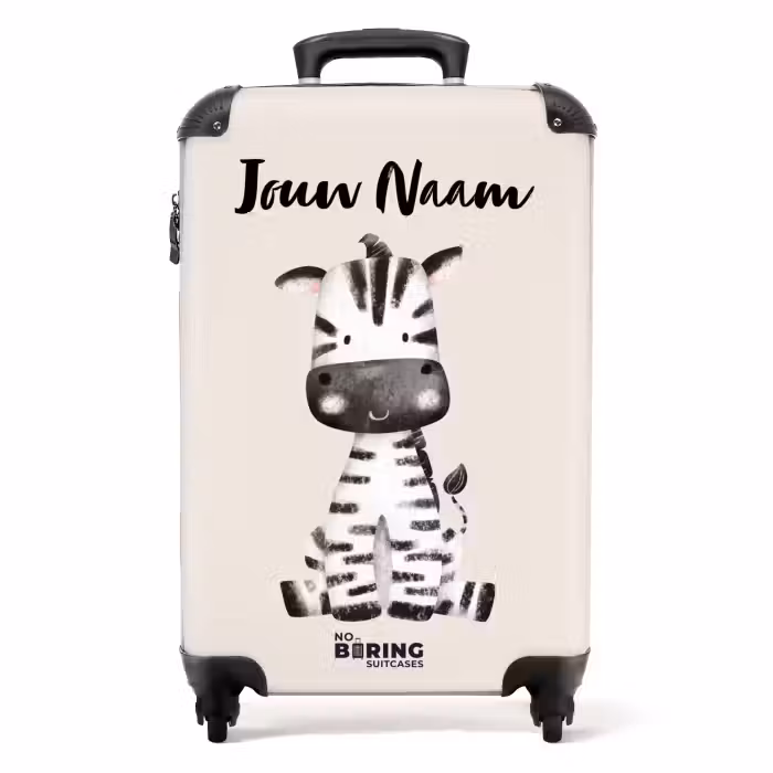 Koffer met naam - Zoë Zebra