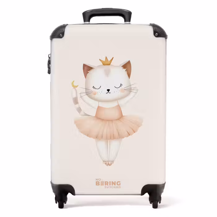 Koffer - Ballerina kitten in beige kleuren
