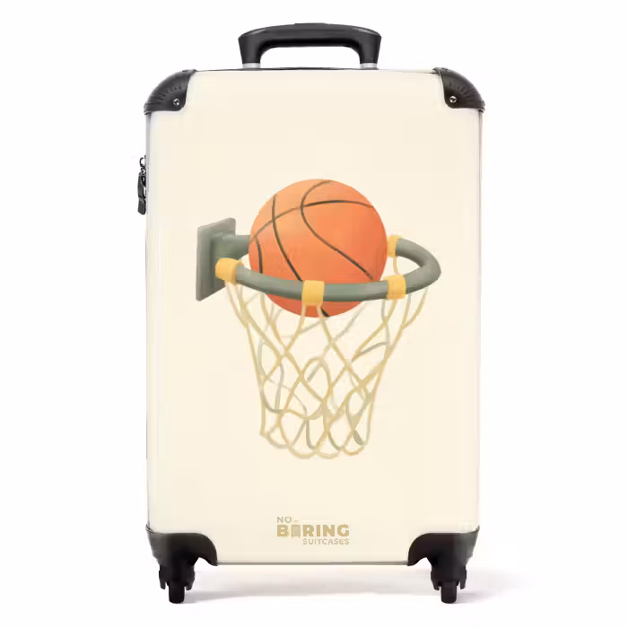Koffer - Basketbal in neutrale kleuren