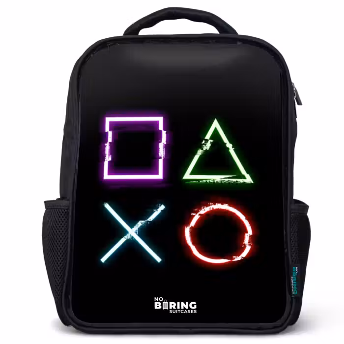 Kinderrugzak - Zwart - Knoppen van een gameconsole