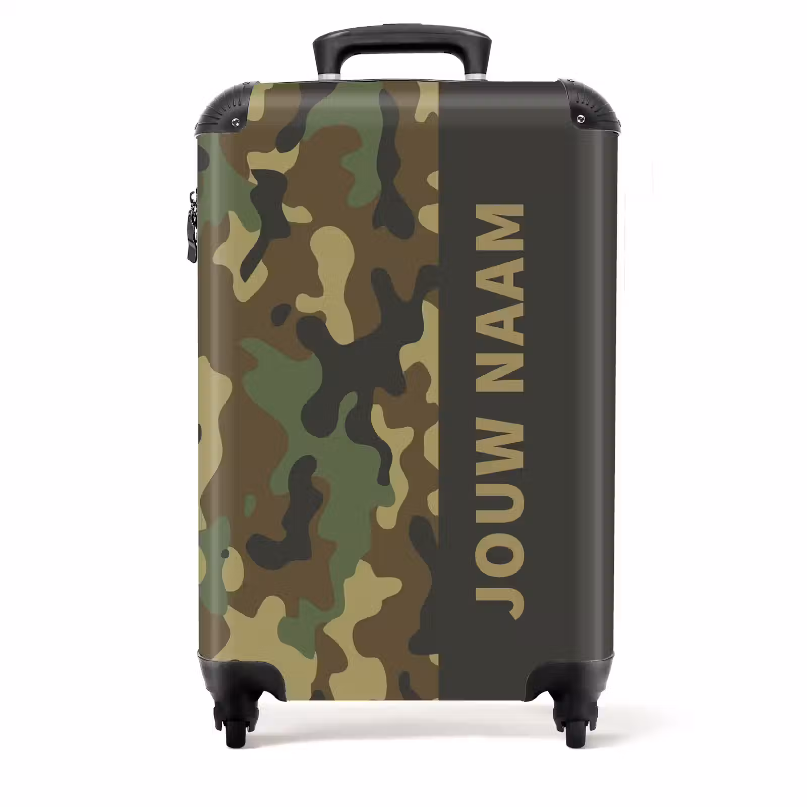 Koffer met naam - Bos camouflage — 1