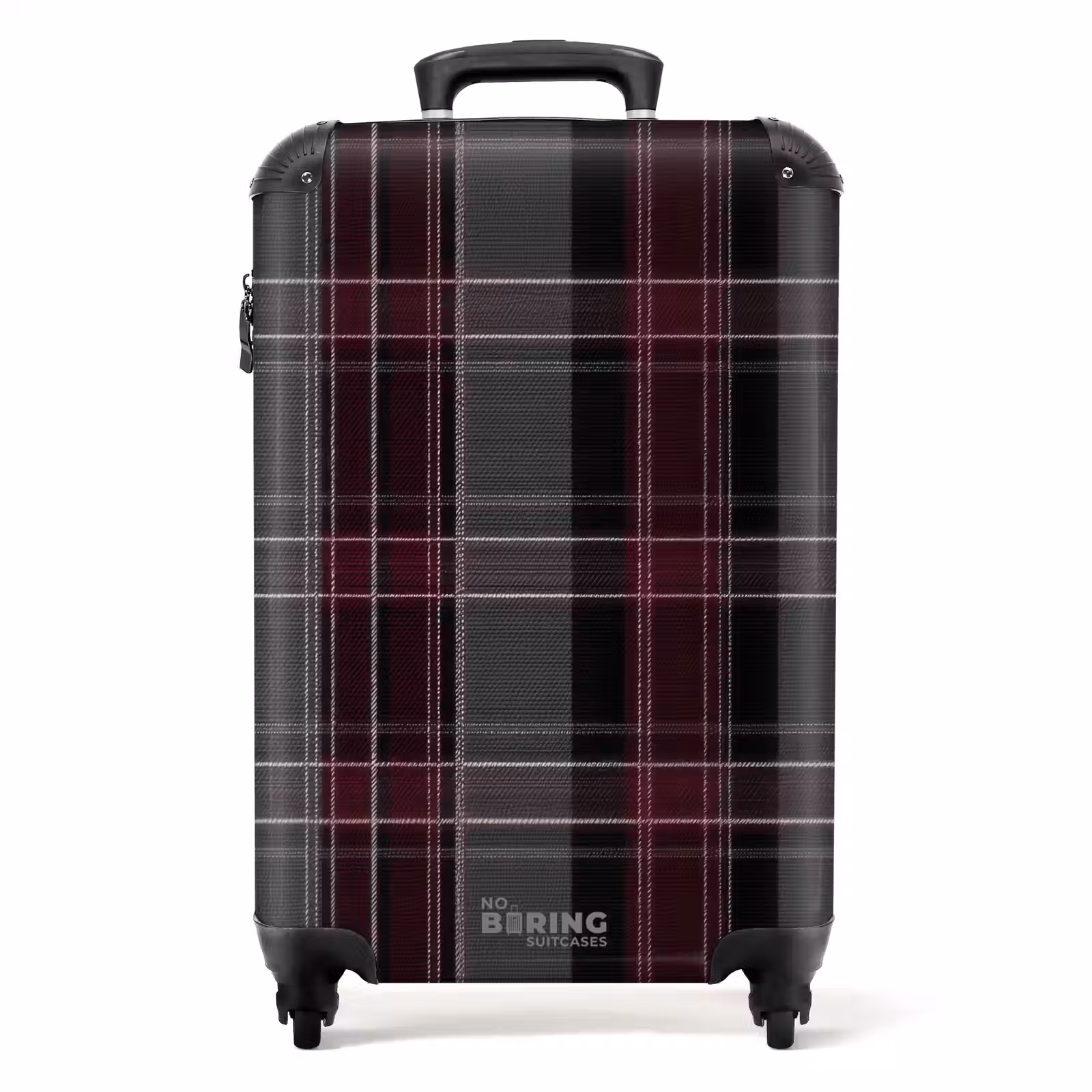 Koffer - Klassiek geruit patroon in grijs en rood — 1