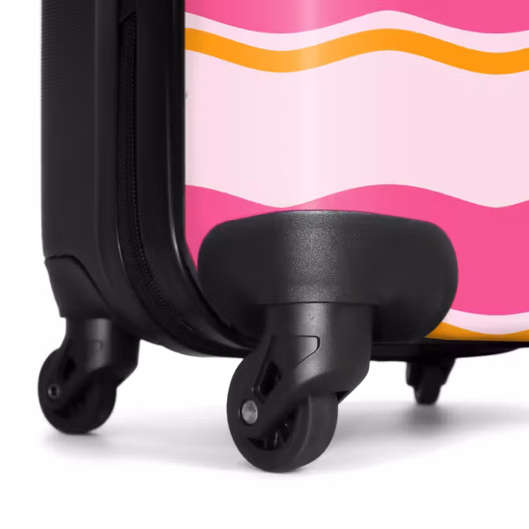 Koffer - Golvende strepen in roze en oranje — 6