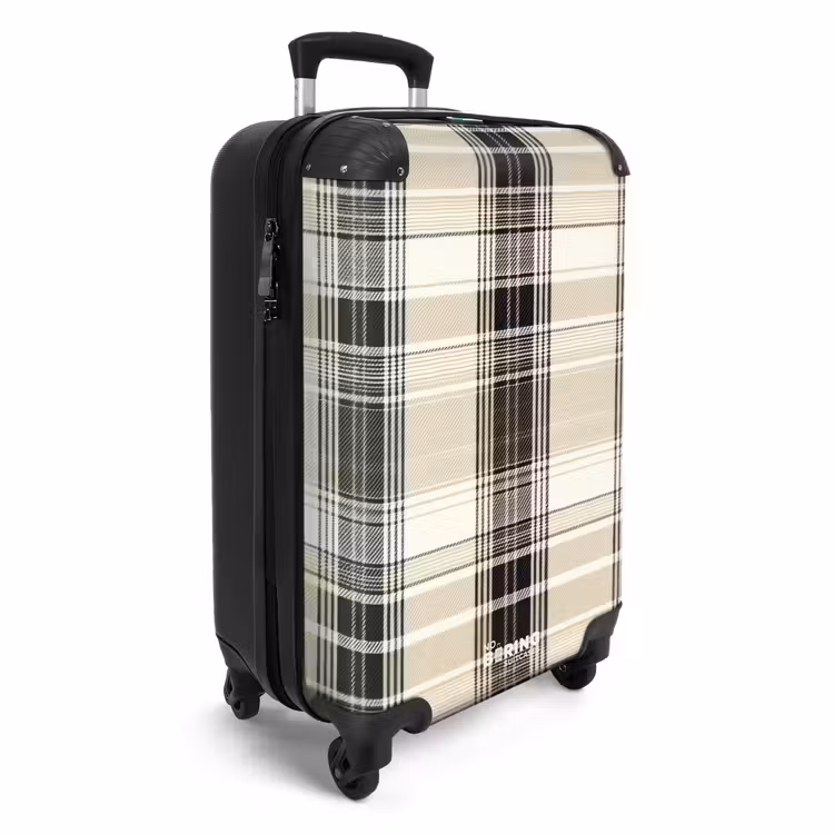 Koffer - Klassiek geruit patroon in beige — 2