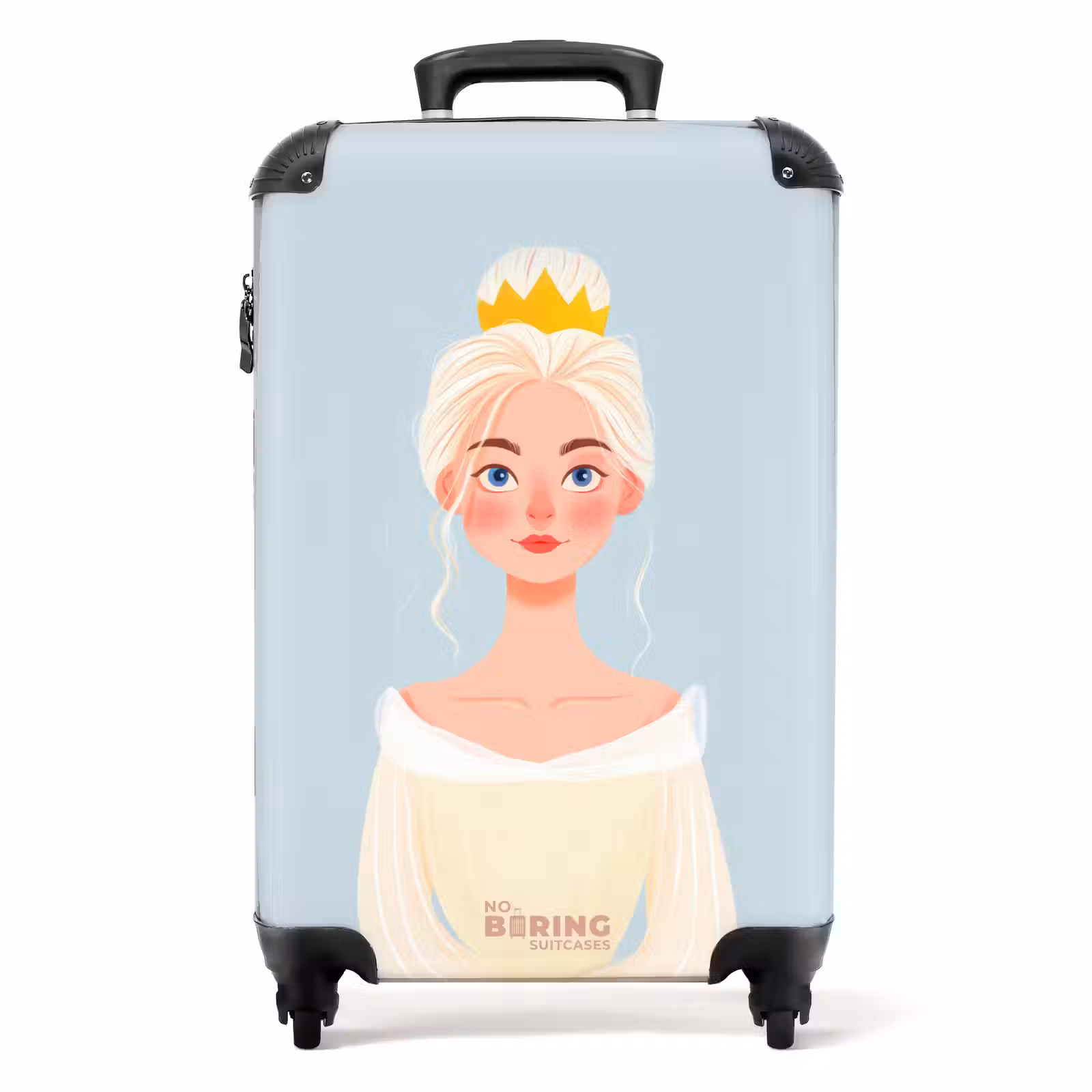 Koffer - Prinses met een gouden kroon - Blauw — 1