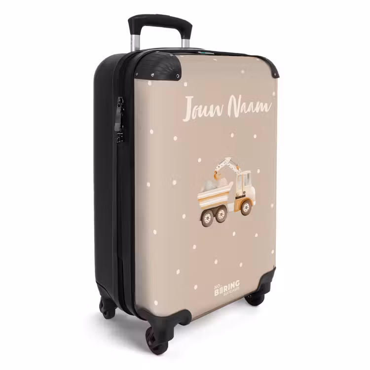 Koffer met naam - Stippeltruck — 3