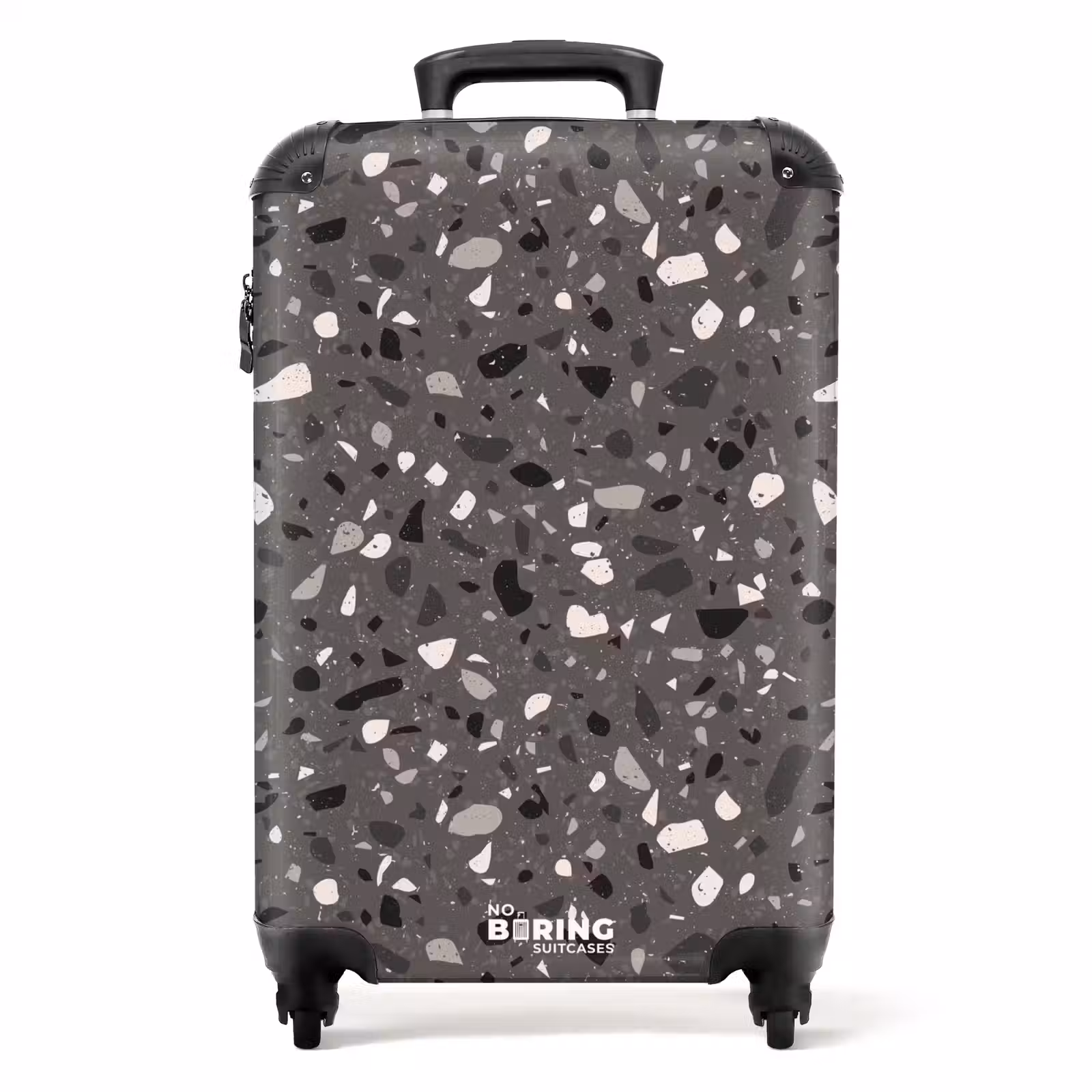 Koffer - Terrazzo patroon veelkleurig donkergrijs — 1