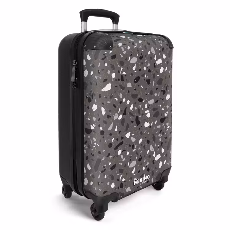 Koffer - Terrazzo patroon veelkleurig donkergrijs — 2