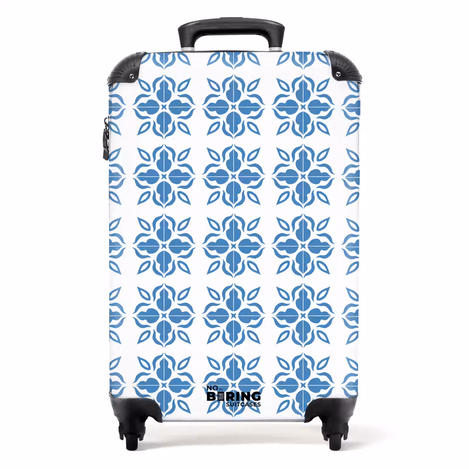 Koffer - Zomer tegel print blauw — 1