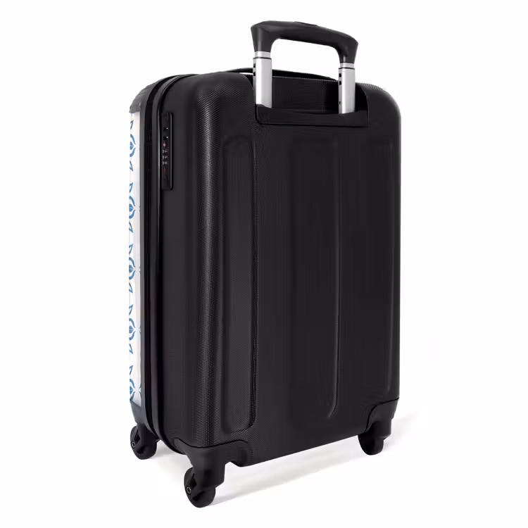 Koffer - Zomer tegel print blauw — 3