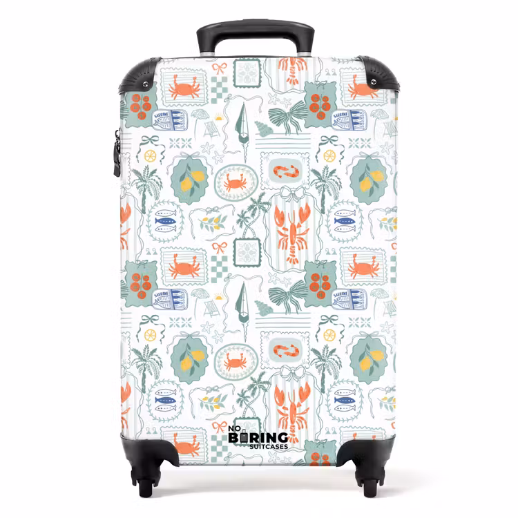 Koffer - Zomerse illustraties groen — 1