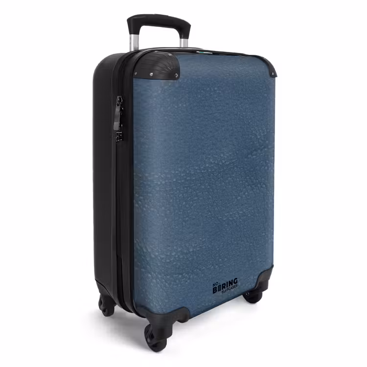 Koffer - Lederen look grijs blauw — 2