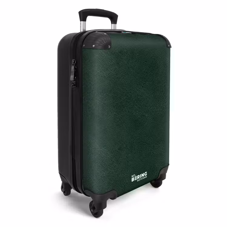 Koffer - Lederen look mos groen — 2
