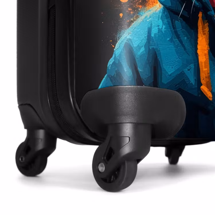 Koffer - Graffiti kat met blauw vest — 6