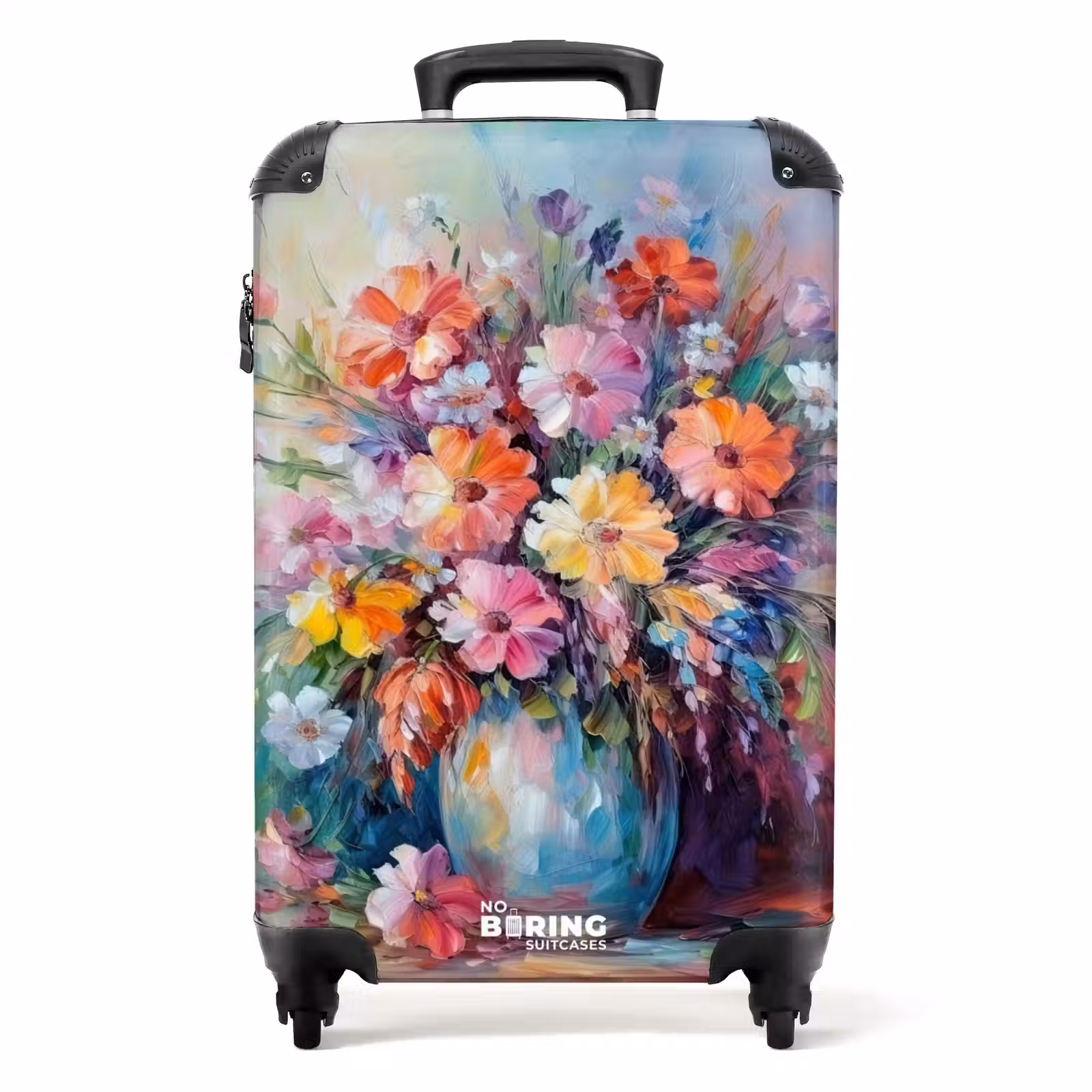 Koffer - Bloemen - Kunst - Schilderij - Lente - Boeket — 1