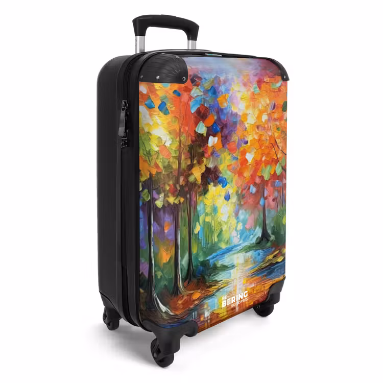 Koffer - Bos - Natuur - Olieverf - Regenboog — 2
