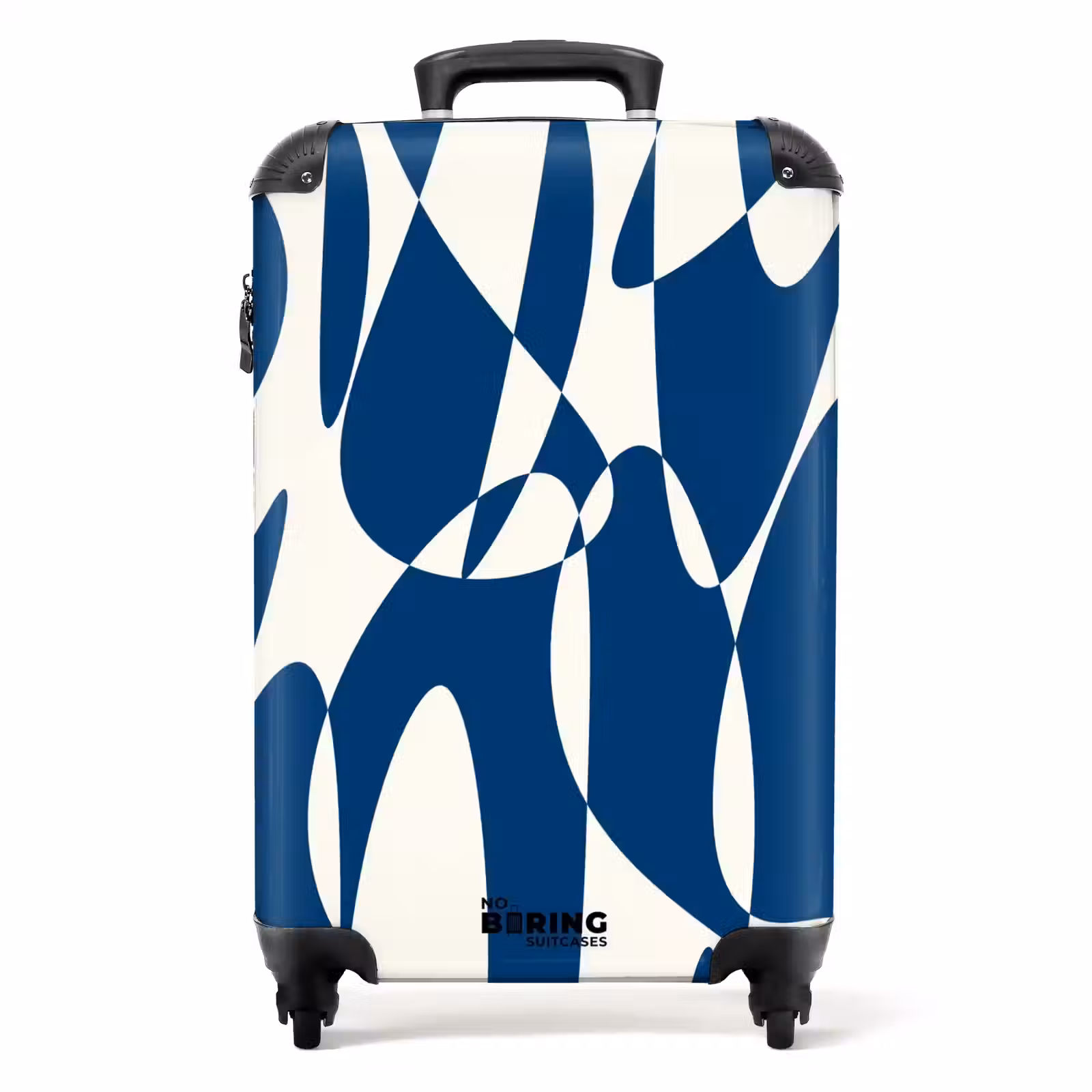 Koffer - Abstract - Blauw/Witte vormen — 1