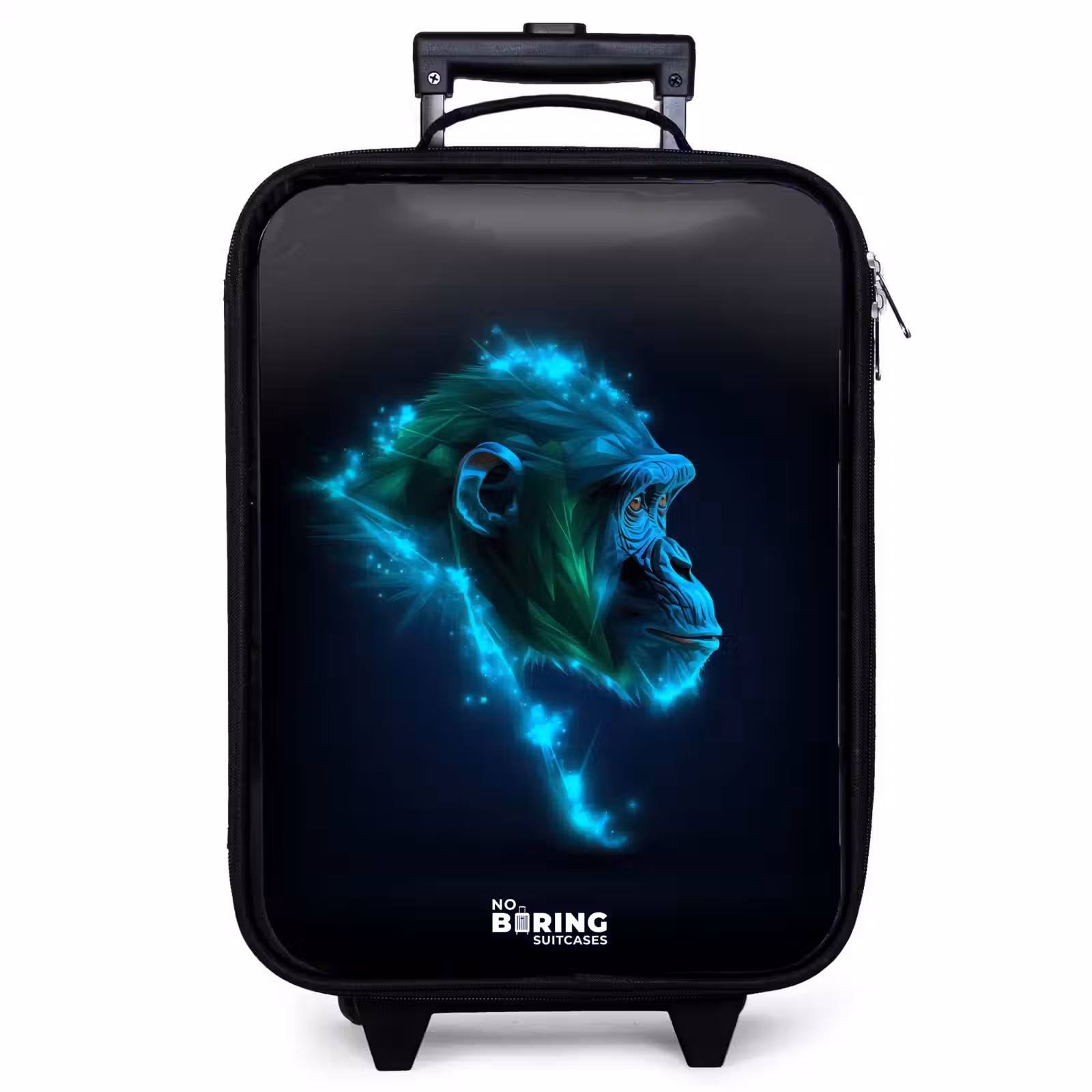 Kinderkoffer - Neon silhouet van een chimpansee — 1