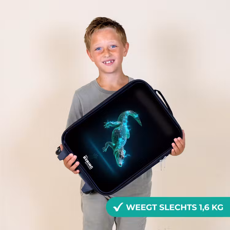 Kinderkoffer - Cyberkrokodil in actiehouding — 2