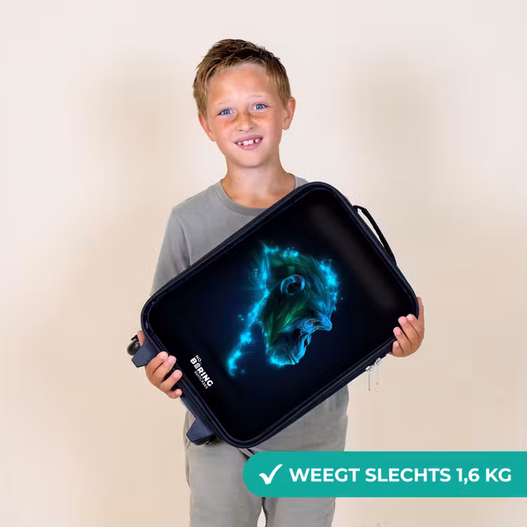 Kinderkoffer - Neon silhouet van een chimpansee — 2