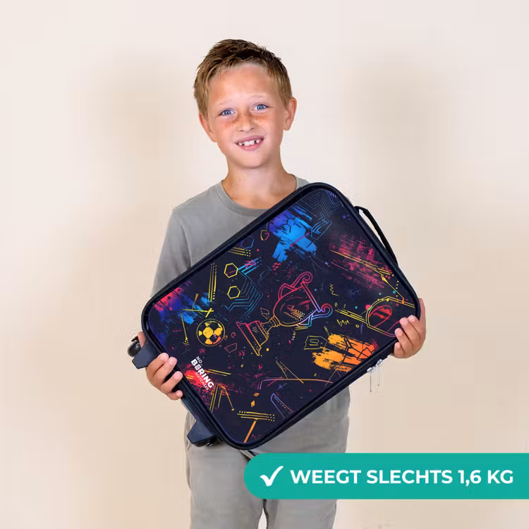 Kinderkoffer - Neon sporttrofee design — 2