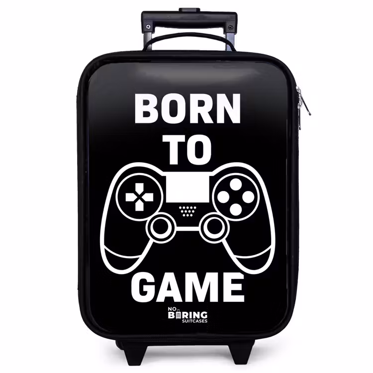 Kinderkoffer - Qoute met controller in zwart wit — 1
