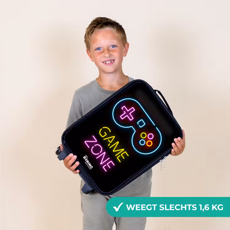 Kinderkoffer - Qoute met neonkleuren — 2