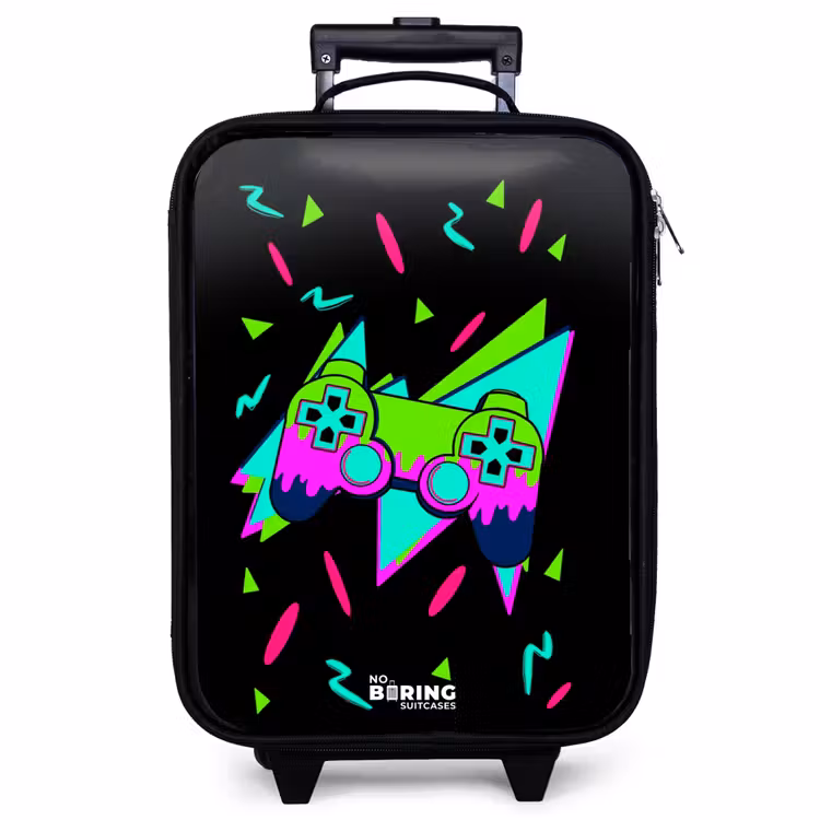 Kinderkoffer - Neon controller op zwart — 1