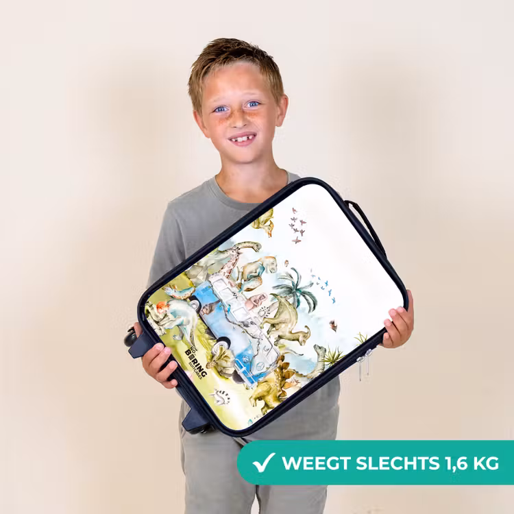 Kinderkoffer - Busje met dino's — 2
