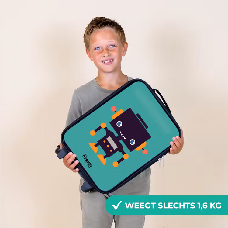 Kinderkoffer - Groene robot — 2