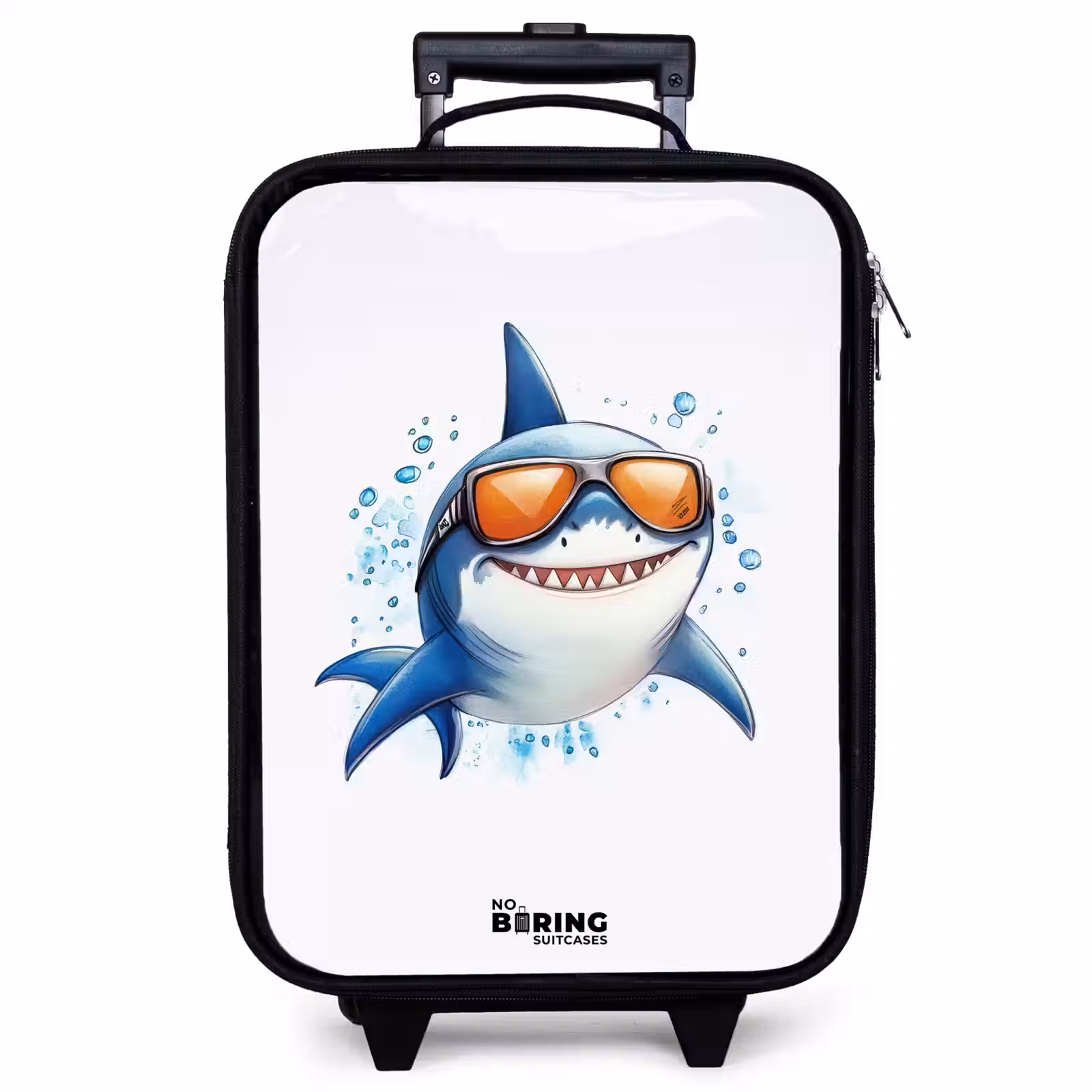Kinderkoffer - Coole haai met zonnebril in het water — 1