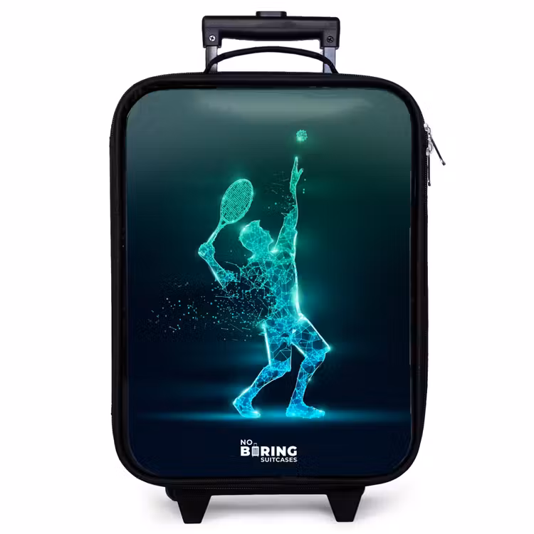 Kinderkoffer - Digitale tennisspeler in futuristische stijl — 1