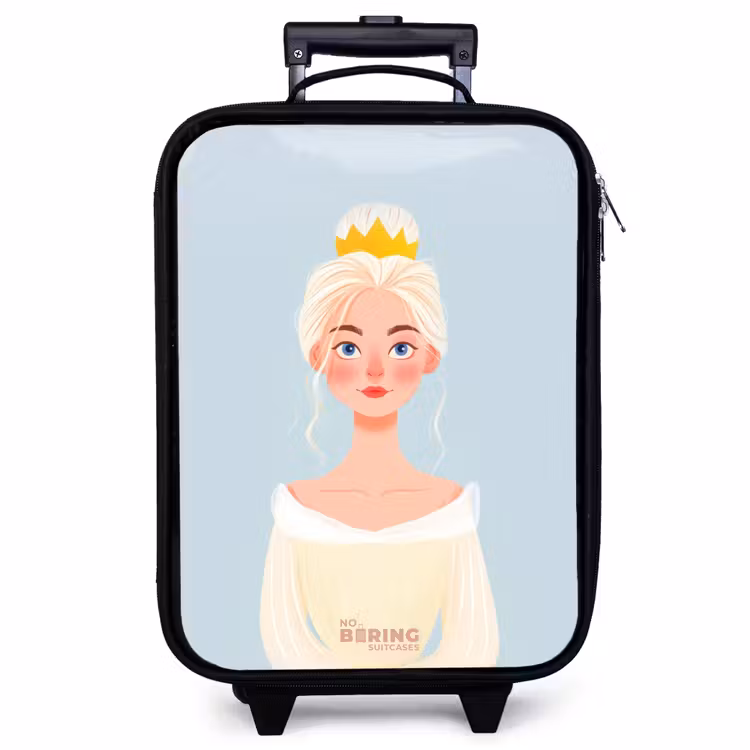 Kinderkoffer - Prinses met een gouden kroon - Blauw — 1