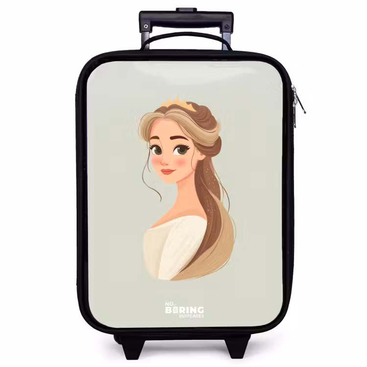 Kinderkoffer - Prinses met een tiara - Groen — 1