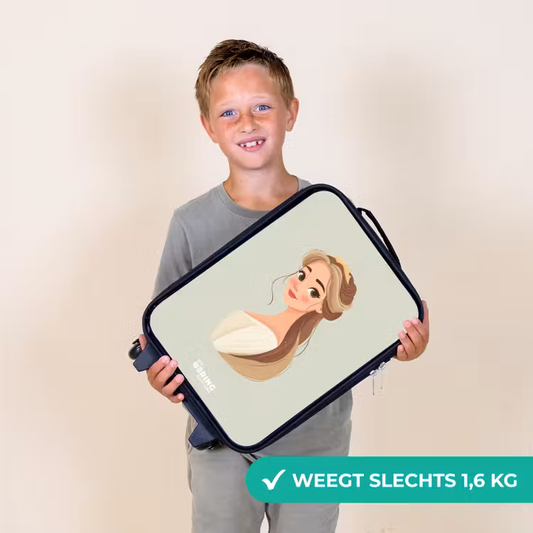 Kinderkoffer - Prinses met een tiara - Groen — 2