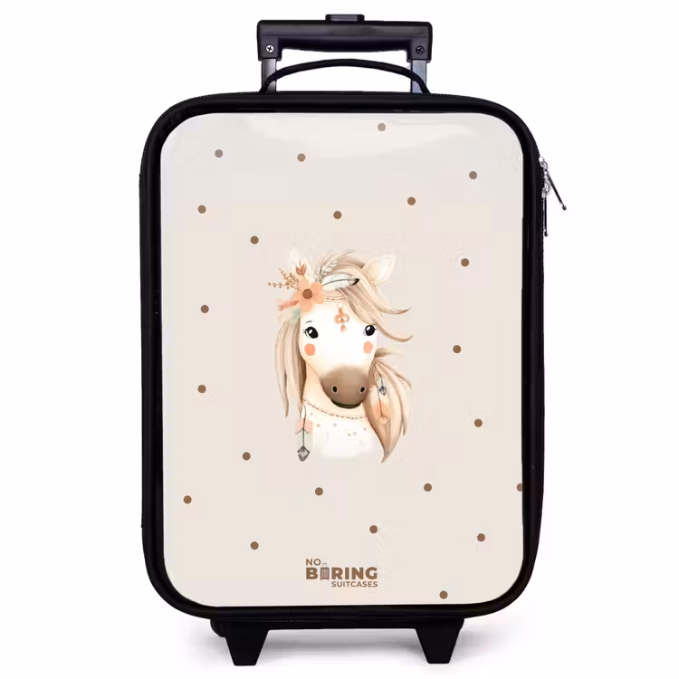 Kinderkoffer - Bohemian paard in pastel kleuren — 1