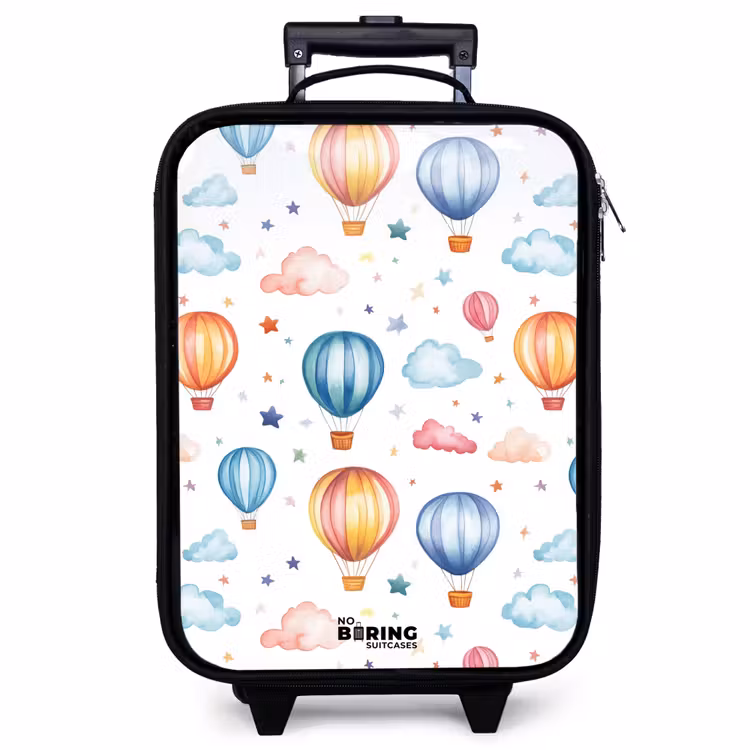 Kinderkoffer - Gekleurde luchtballonnen met sterren en wolken — 1