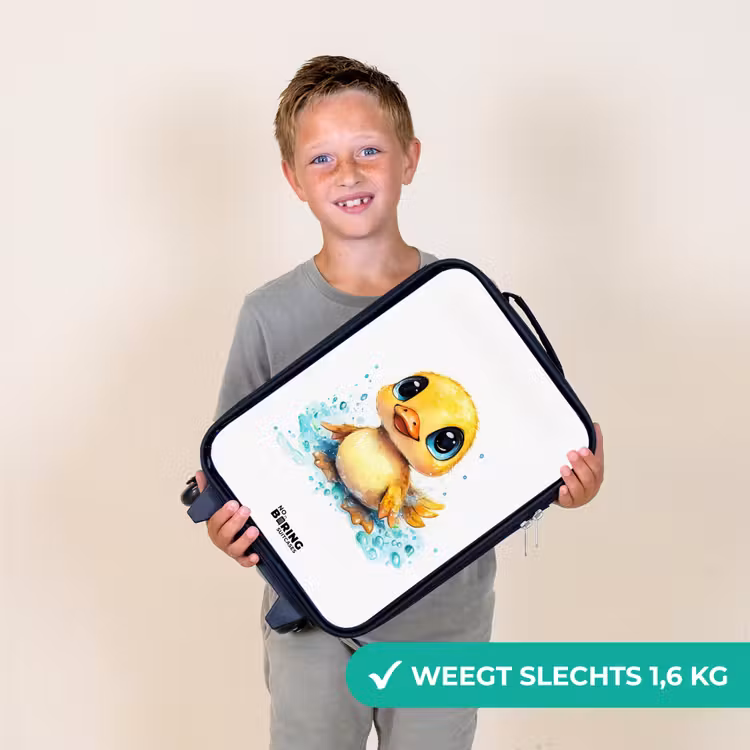 Kinderkoffer - Lief eendje met blauwe ogen en waterspetters — 2