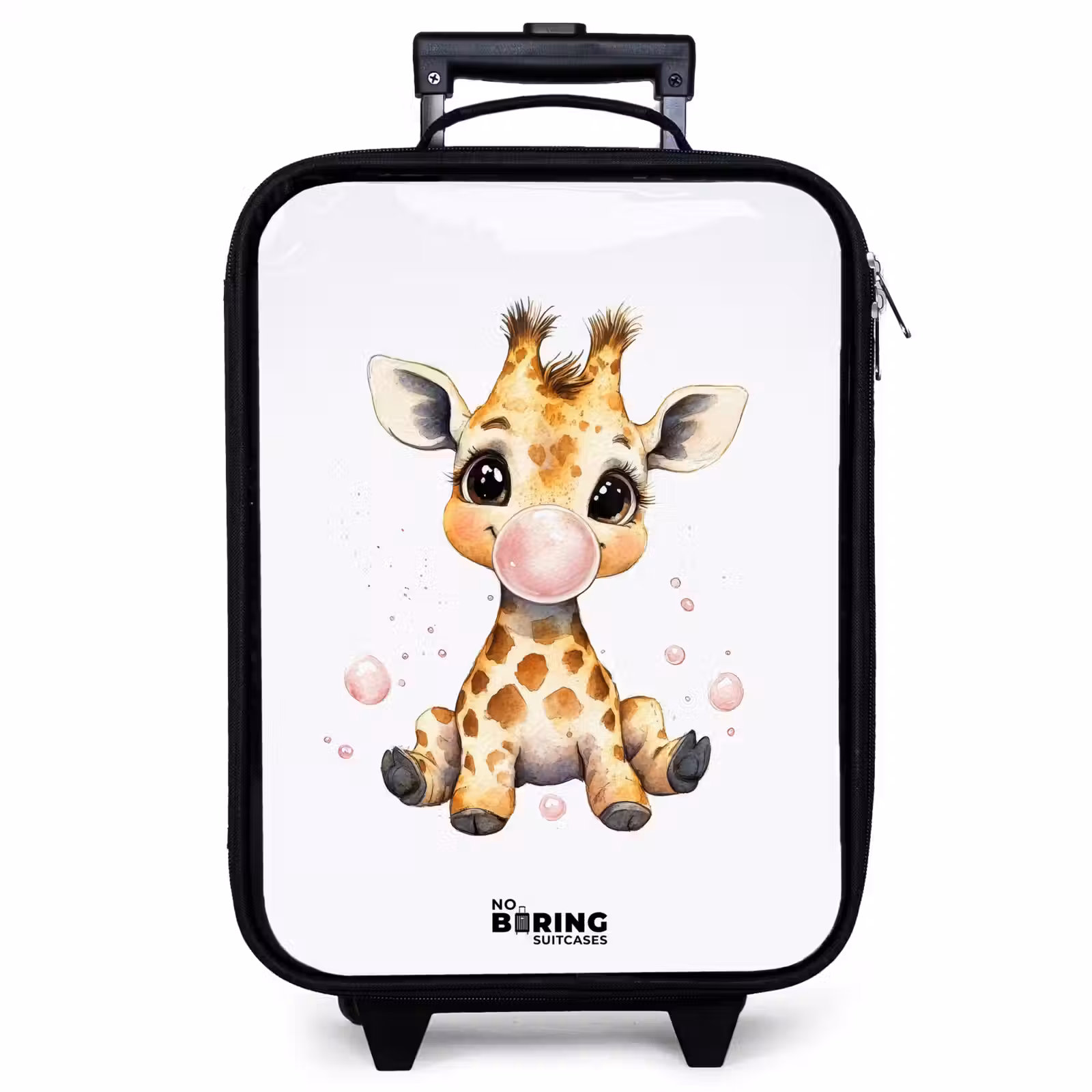 Kinderkoffer - Giraffe met roze kauwgombal — 1